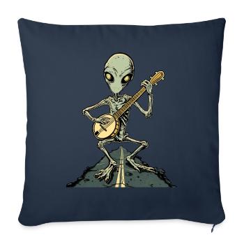 Dover Demon Cryptid Cryptozoology Bluegrass Banj - Sofa pillowcase 17,3'' x 17,3'' (45 x 45 cm) - navy - Front