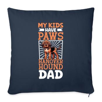Hanoverian Scent Hound Dad - Sofa pillowcase 17,3'' x 17,3'' (45 x 45 cm) - navy - Front