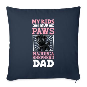 Ca de bestiar Papa - Sofa pillowcase 17,3'' x 17,3'' (45 x 45 cm) - navy - Front