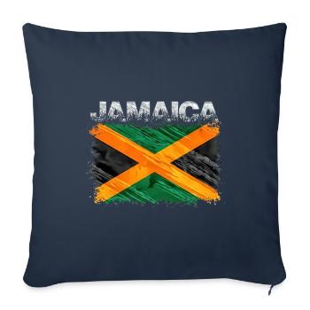 Jamaïque - Housse de coussin décorative 45 x 45 cm - bleu marine - Devant