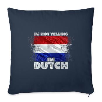 Netherlands - Sofa pillowcase 17,3'' x 17,3'' (45 x 45 cm) - navy - Front