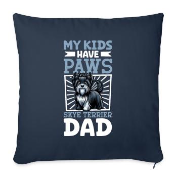 Skye Terrier Papa - Sofakissenbezug 45 x 45 cm - Navy - Vorne