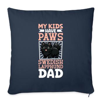 Swedish Lapphund Dad - Sofa pillowcase 17,3'' x 17,3'' (45 x 45 cm) - navy - Front