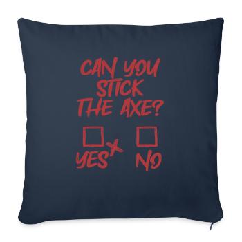 Axe Throwing Axe Thrower Funny - Sofa pillowcase 17,3'' x 17,3'' (45 x 45 cm) - navy - Front