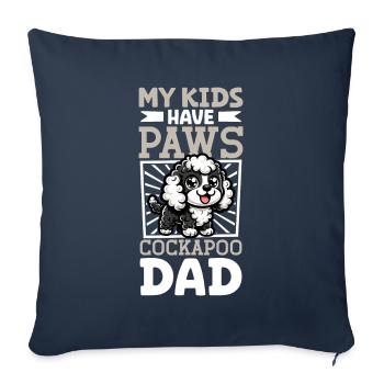 Cockapoo Dad - Sofa pillowcase 17,3'' x 17,3'' (45 x 45 cm) - navy - Front
