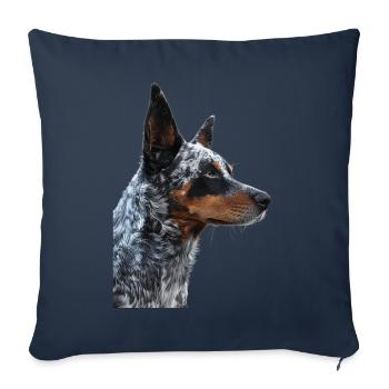 Australischer Treibhund - Sofakissenbezug 45 x 45 cm - Navy - Vorne
