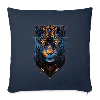 Jaguar - Sofa pillowcase 17,3'' x 17,3'' (45 x 45 cm) - navy - Front
