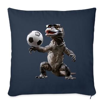 Komodo dragon - Sofa pillowcase 17,3'' x 17,3'' (45 x 45 cm) - navy - Front