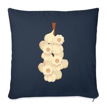 Garlic Costume Vegetables - Sofa pillowcase 17,3'' x 17,3'' (45 x 45 cm) - navy - Front