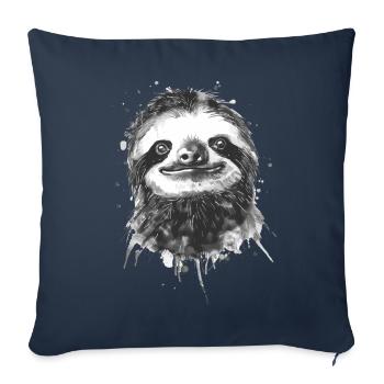Sloth - Sofa pillowcase 17,3'' x 17,3'' (45 x 45 cm) - navy - Front