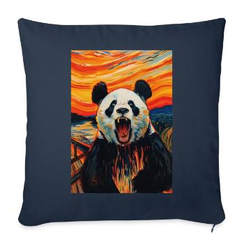 Panda - Sofa pillowcase 17,3'' x 17,3'' (45 x 45 cm) - navy - Front
