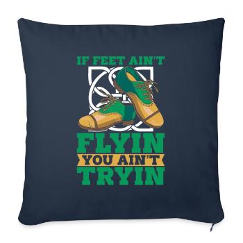 Irish Dance Irischer Tanz - Sofa pillowcase 17,3'' x 17,3'' (45 x 45 cm) - navy - Front