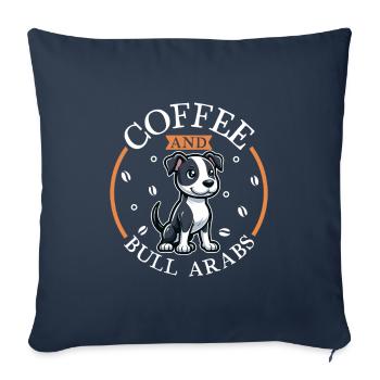 Coffee and Bull Arab - Sofa pillowcase 17,3'' x 17,3'' (45 x 45 cm) - navy - Front