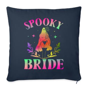 Spooky Bride Bridal Shower Bachelor Shower - Sofa pillowcase 17,3'' x 17,3'' (45 x 45 cm) - navy - Front