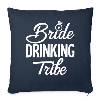 Bridal Shower Beer Bridal Drinking Tribe - Sofa pillowcase 17,3'' x 17,3'' (45 x 45 cm) - navy - Front