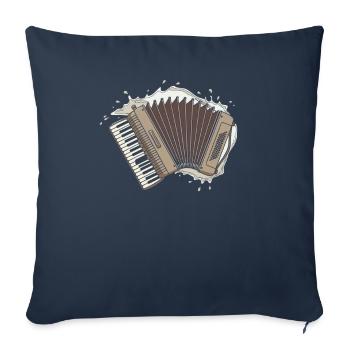 Accordion Water Splash - Sofa pillowcase 17,3'' x 17,3'' (45 x 45 cm) - navy - Front