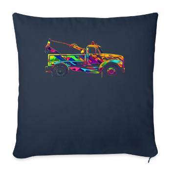 Towing Service Towing Service Driver Towing Service - Sofa pillowcase 17,3'' x 17,3'' (45 x 45 cm) - navy - Front