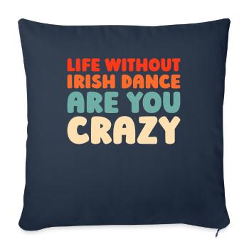 Irish Dance Irischer Tanz - Sofa pillowcase 17,3'' x 17,3'' (45 x 45 cm) - navy - Front