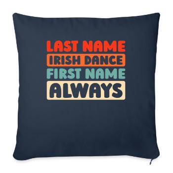 Irish Dance Irischer Tanz - Sofa pillowcase 17,3'' x 17,3'' (45 x 45 cm) - navy - Front