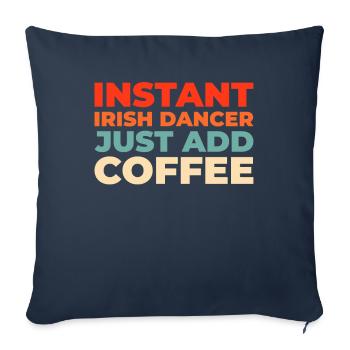 Irish Dance Irischer Tanz - Sofa pillowcase 17,3'' x 17,3'' (45 x 45 cm) - navy - Front
