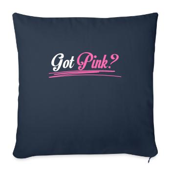 Breast Cancer Awareness - Sofa pillowcase 17,3'' x 17,3'' (45 x 45 cm) - navy - Front