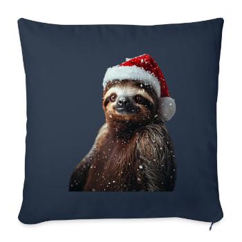 Sloth - Sofa pillowcase 17,3'' x 17,3'' (45 x 45 cm) - navy - Front