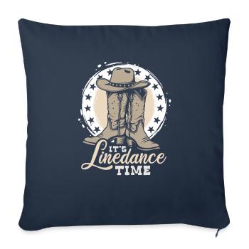 It's Linedance Time - Country Fan - Gift - Sofa pillowcase 17,3'' x 17,3'' (45 x 45 cm) - navy - Front