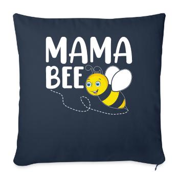 Imker Imkerei Mama Mama Biene - Sofakissenbezug 45 x 45 cm - Navy - Vorne