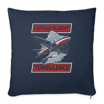 Flight Attendant Stewardess - Sofa pillowcase 17,3'' x 17,3'' (45 x 45 cm) - navy - Front