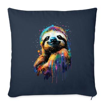 Sloth - Sofa pillowcase 17,3'' x 17,3'' (45 x 45 cm) - navy - Front