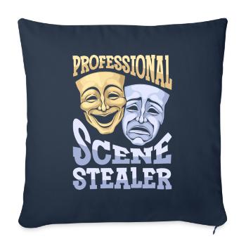 Acteur - Housse de coussin décorative 45 x 45 cm - bleu marine - Devant