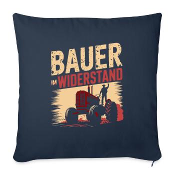 Bauern Protest und Landwirte Demo Landwirtschaft - Sofakissenbezug 45 x 45 cm - Navy - Vorne