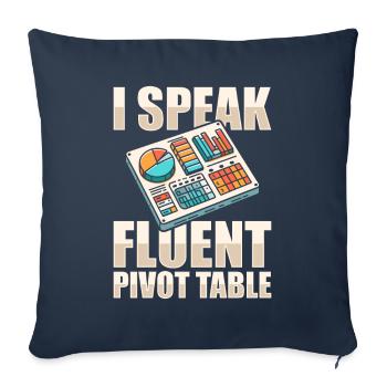 Analyst - Sofa pillowcase 17,3'' x 17,3'' (45 x 45 cm) - navy - Front