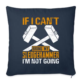 Funny House Demolition Day Can My Proposal - Sofa pillowcase 17,3'' x 17,3'' (45 x 45 cm) - navy - Front