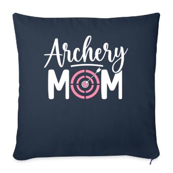 Archery Mom Archer Bow and Arrow Fra - Sofa pillowcase 17,3'' x 17,3'' (45 x 45 cm) - navy - Front