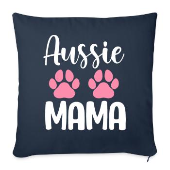 Berger Australien Mama Aussie Mama - Housse de coussin décorative 45 x 45 cm - bleu marine - Devant