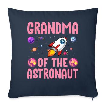 Astronaut's Grandma Space Planet - Sofa pillowcase 17,3'' x 17,3'' (45 x 45 cm) - navy - Front