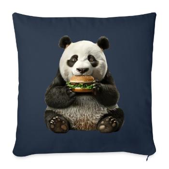 Panda - Sofa pillowcase 17,3'' x 17,3'' (45 x 45 cm) - navy - Front