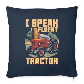Cultivateurs - Housse de coussin décorative 45 x 45 cm - bleu marine - Devant