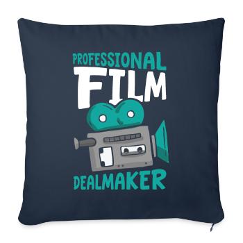 Film producer - Sofa pillowcase 17,3'' x 17,3'' (45 x 45 cm) - navy - Front