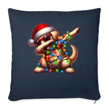 Polka Dot Labrador Retriever Sunglasses Cute - Sofa pillowcase 17,3'' x 17,3'' (45 x 45 cm) - navy - Front