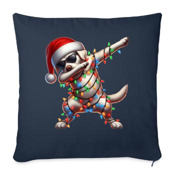 Polka Dot Labrador Retriever Sunglasses Cute - Sofa pillowcase 17,3'' x 17,3'' (45 x 45 cm) - navy - Front