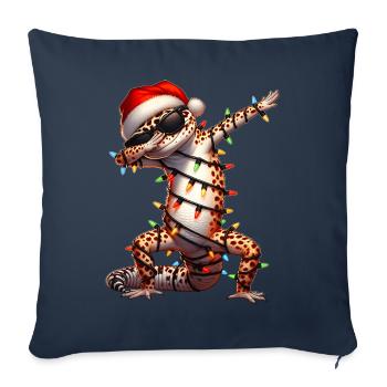 Polka Dot Leopard Gecko Lizard Sunglasses Niedl - Sofa pillowcase 17,3'' x 17,3'' (45 x 45 cm) - navy - Front