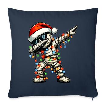 Polka Dot Mummy Halloween Sunglasses Cute White - Sofa pillowcase 17,3'' x 17,3'' (45 x 45 cm) - navy - Front