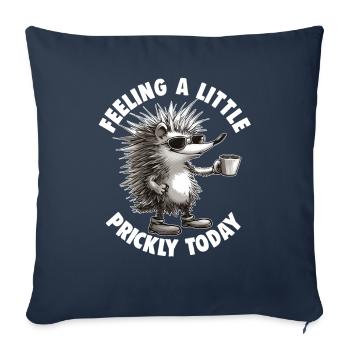 Cute Hedgehog Lover Funny Hedgehog Cute Hedgehog - Sofa pillowcase 17,3'' x 17,3'' (45 x 45 cm) - navy - Front