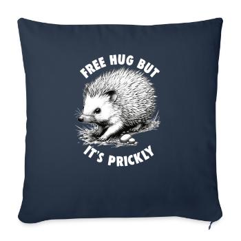 Cute Hedgehog Lover Funny Hedgehog Cute Hedgehog - Sofa pillowcase 17,3'' x 17,3'' (45 x 45 cm) - navy - Front