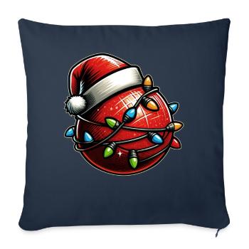 Dodgeball Team Santa Hat Xmas - Sofa pillowcase 17,3'' x 17,3'' (45 x 45 cm) - navy - Front