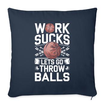 Ballon chasseur - Housse de coussin décorative 45 x 45 cm - bleu marine - Devant