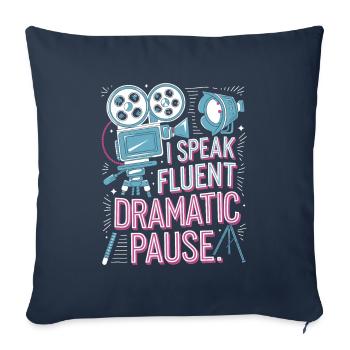 Acteur - Housse de coussin décorative 45 x 45 cm - bleu marine - Devant