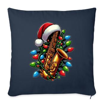 Saxophonist Saxophonist Saxist Sax - Sofa pillowcase 17,3'' x 17,3'' (45 x 45 cm) - navy - Front